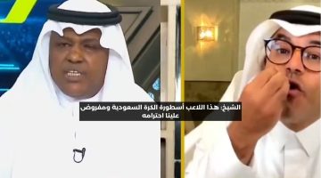 الشيخ: هذا اللاعب أسطورة الكرة السعودية ومفروض علينا احترامه