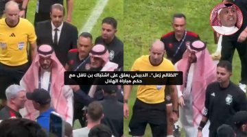 “الظالم زعلان”.. الدبيخي يعلق على اشتباك فهد بن نافل مع حكم مباراة الهلال